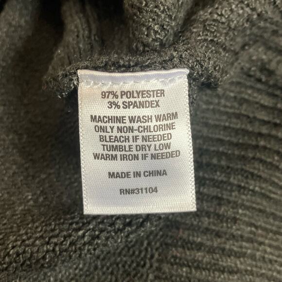 Design History Women's Black Off-The-Shoulder Cable Knit Balloon Sweater Size 2X - Picture 8 of 10